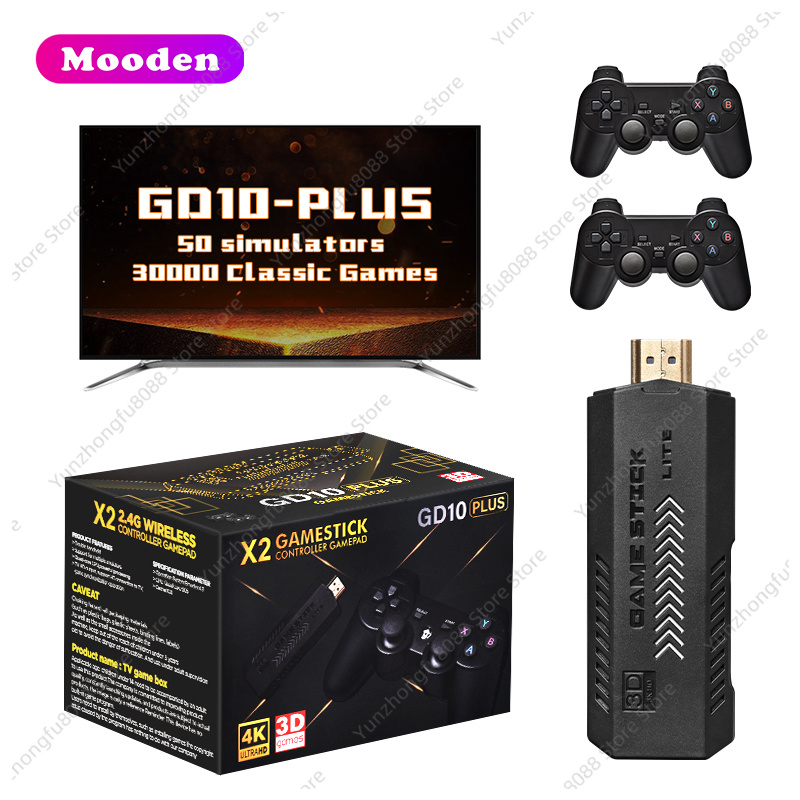 L GD10 플러스 게임 스틱 4k 블랙 박스 X2 게 - Retro Gaming X2 리뷰 및 가격