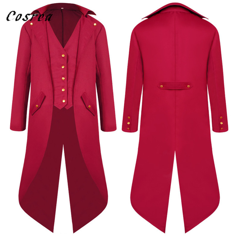 중세 레트로 레드 턱시도 Tailcoat 망 자켓 코트 - Retro Gaming Jacket 리뷰 및 가격