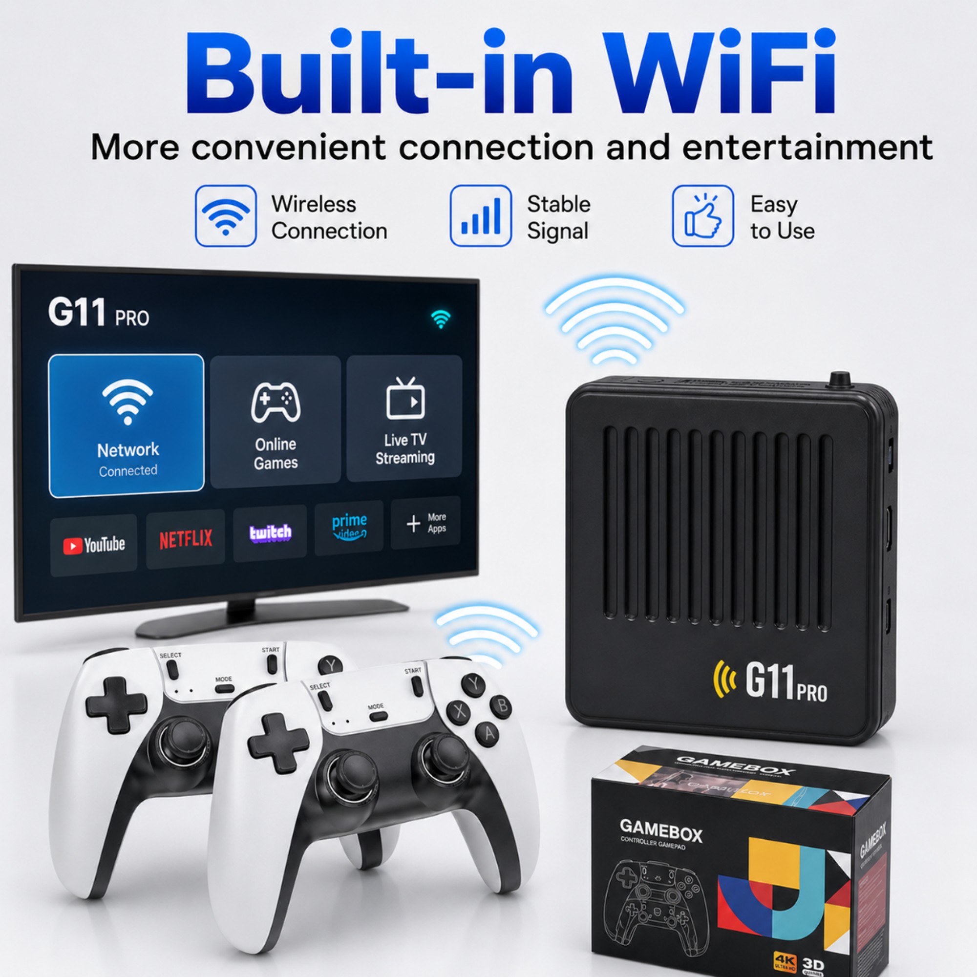 G11 Pro 게임 박스, 4K HD TV 게임 스틱, - Retro Gaming Tv Box 리뷰 및 가격