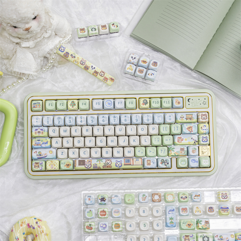 커스텀 PBT 키캡 130키 귀여운 샴 고양이 모양 염 - Retro Gaming Keycaps 리뷰 및 가격