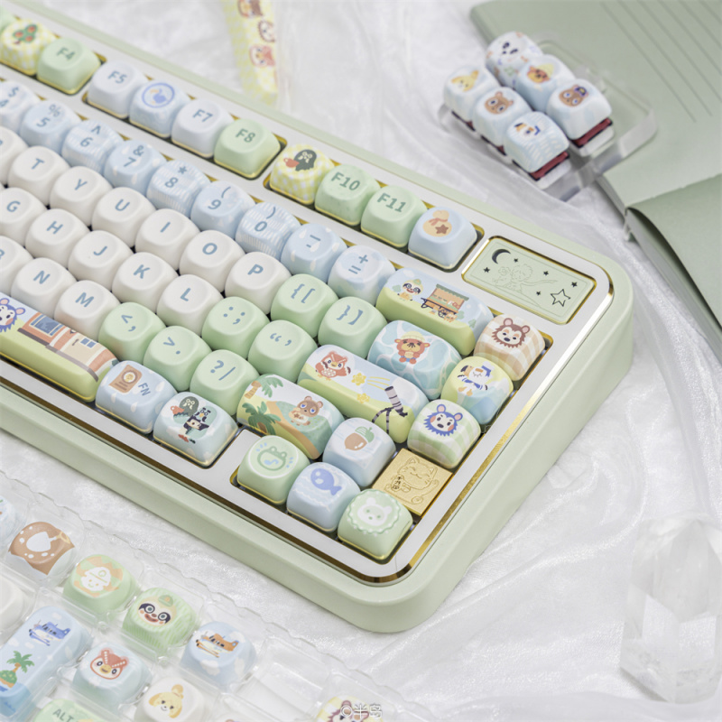 커스텀 PBT 키캡 130키 귀여운 샴 고양이 모양 염 - Retro Gaming Keycaps 리뷰 및 가격