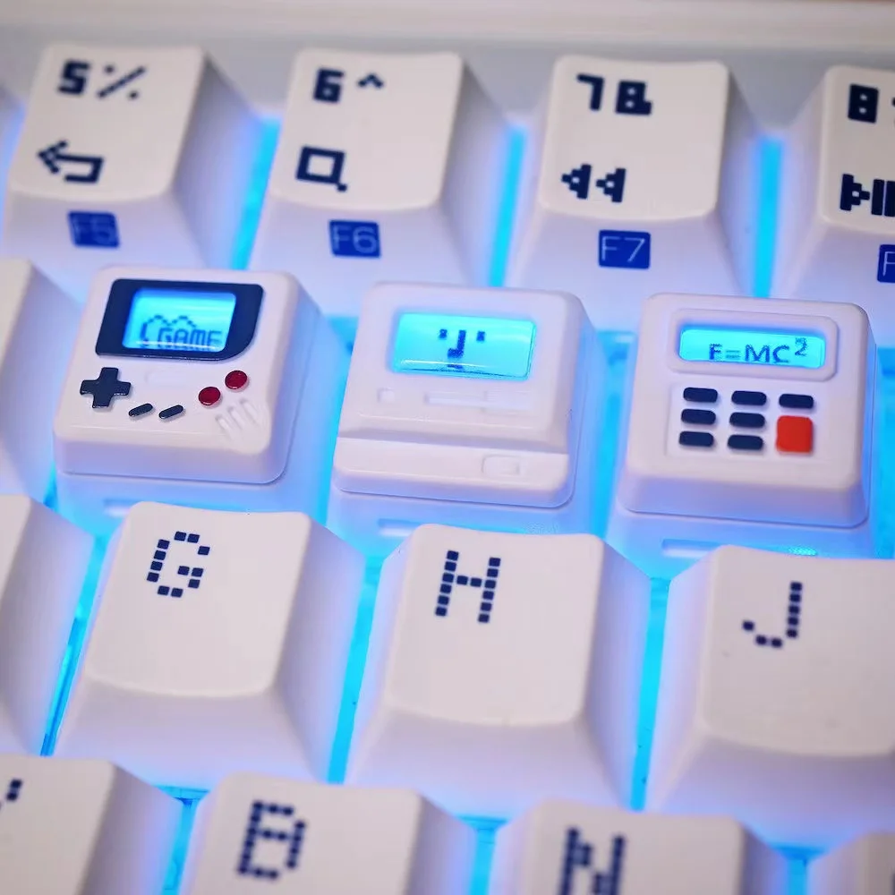 K-04 3-in-1 창의적인 레트로 투명 키캡 세트  - Retro Gaming Keycaps 리뷰 및 가격