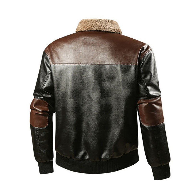 KIDWHXR 가을 겨울 남성 가죽 코트 두꺼운 방풍  - Retro Gaming Jacket 리뷰 및 가격