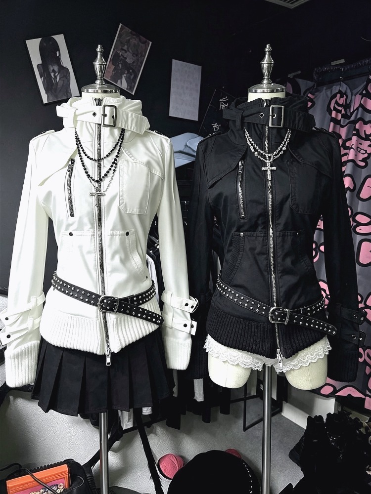 남성 서브컬쳐 하라주쿠 빈티지 스탠드 넥 지퍼 스웨트셔 - Retro Gaming Jacket 리뷰 및 가격