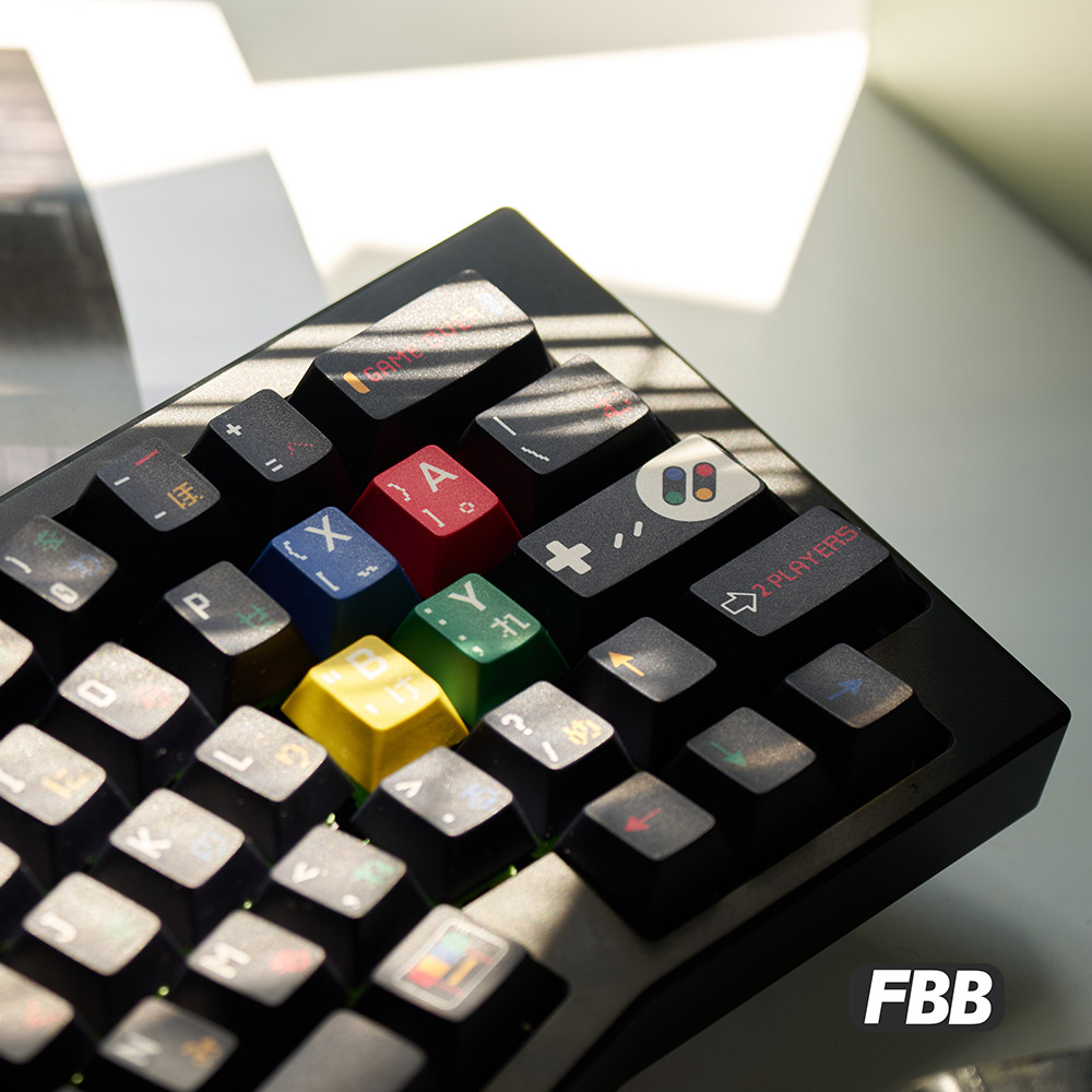 FBB 키캡 SFC 1990 171키 PBT 염료 승화 - Retro Gaming Keycaps 리뷰 및 가격