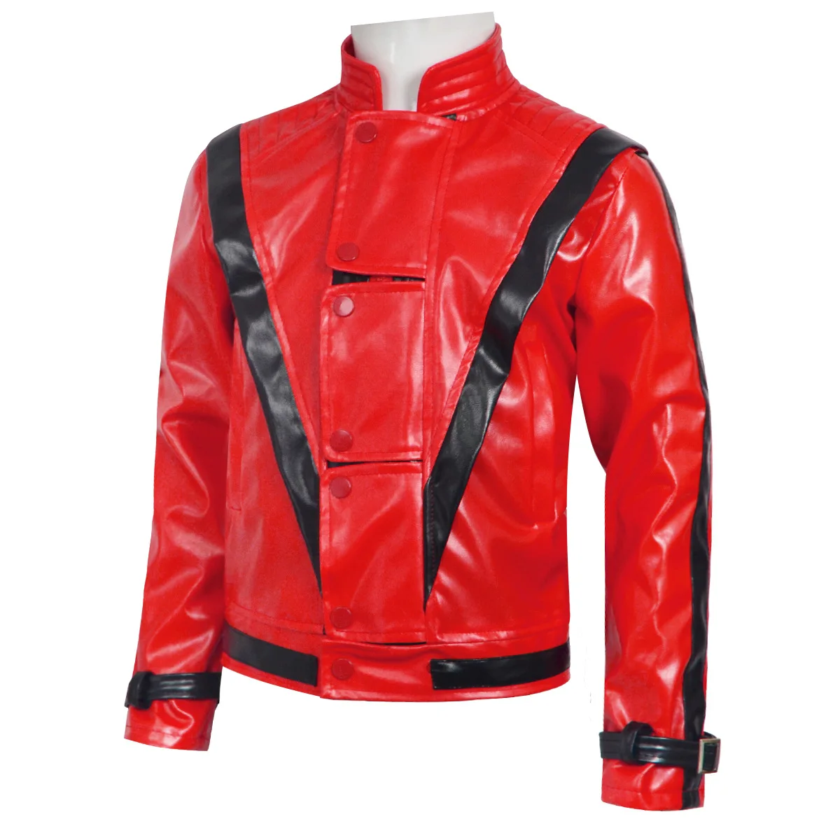 마이클 잭슨 스릴러 무서운 코스튬 레드 가죽 재킷 여성 - Retro Gaming Jacket 리뷰 및 가격