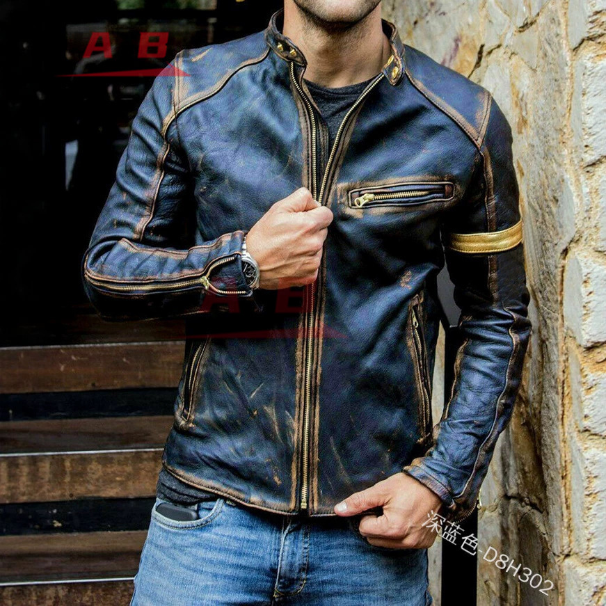 오토바이 레트로 가죽 재킷 스트리트웨어 블레이저 캐주얼 - Retro Gaming Jacket 리뷰 및 가격